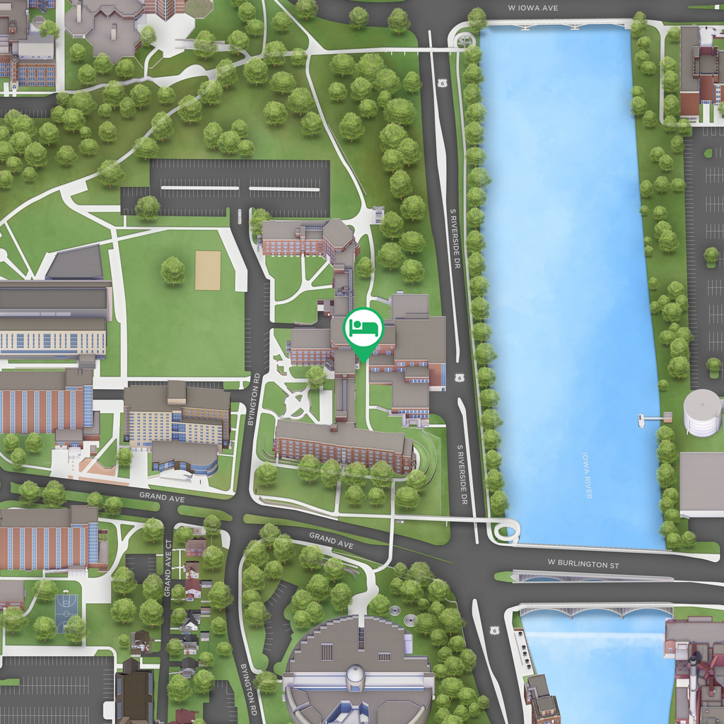 Hillcrest Residence Hall map