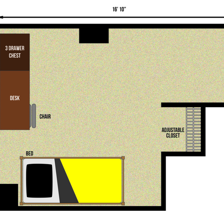 Petersen Single Room Floor Plan
