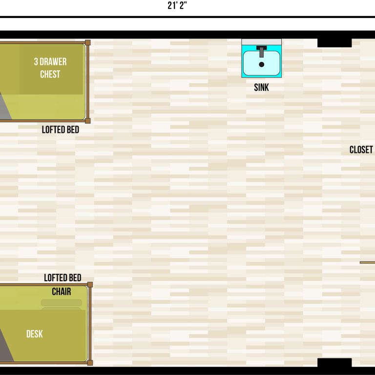 Stanley Double Room Floor Plan