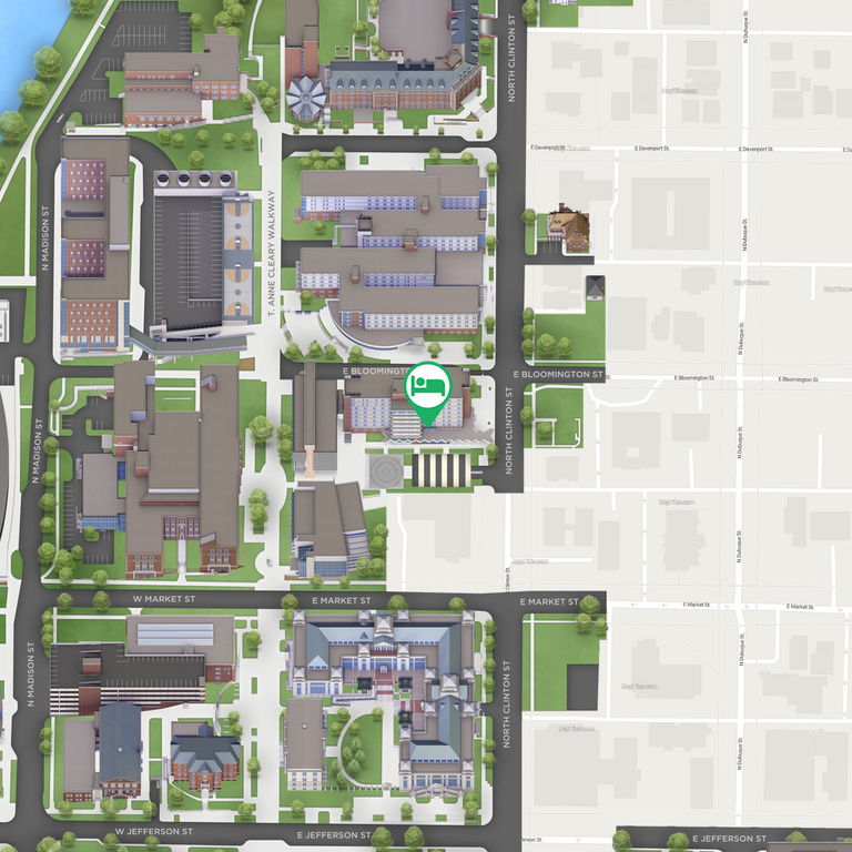 Daum Residence Hall static map image